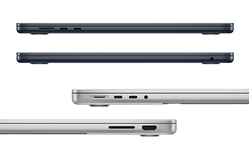 MacBook Air en MacBook Pro aansluitingen